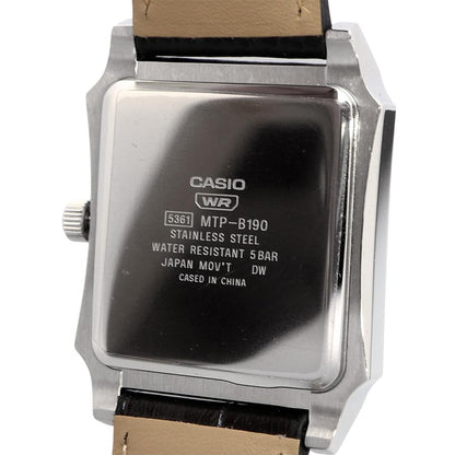 Casio de hombre pulsera de cuero 41 mm – MTP-B190GL-7BV