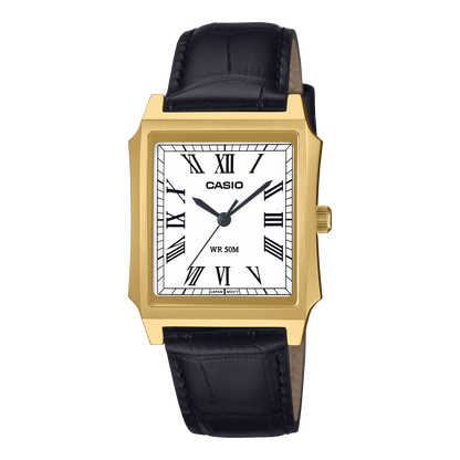 Casio de hombre pulsera de cuero 41 mm – MTP-B190GL-7BV