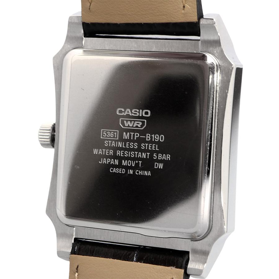 Casio de hombre pulsera de piel – MTP-B190L-2BV