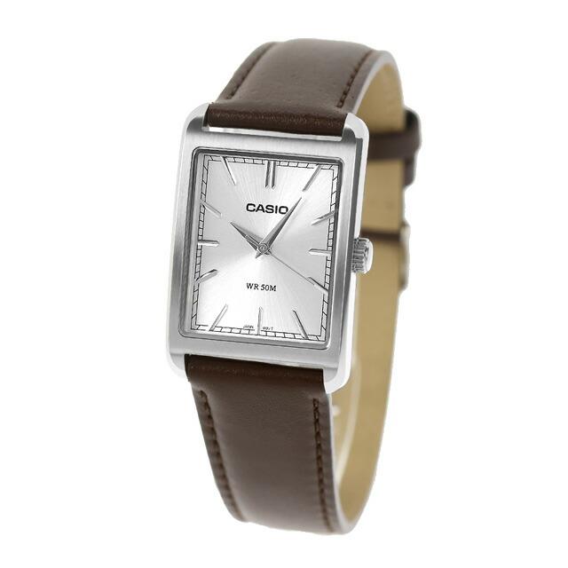 Casio de hombre banda de cuero – MTP-B215L-7AV
