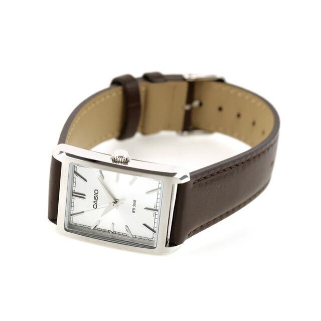 Casio de hombre banda de cuero – MTP-B215L-7AV