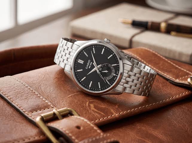 Casio de hombre correa de metal – MTP-B315D-1AV