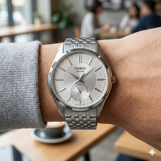 Casio de hombre correa de metal – MTP-B315D-7AV