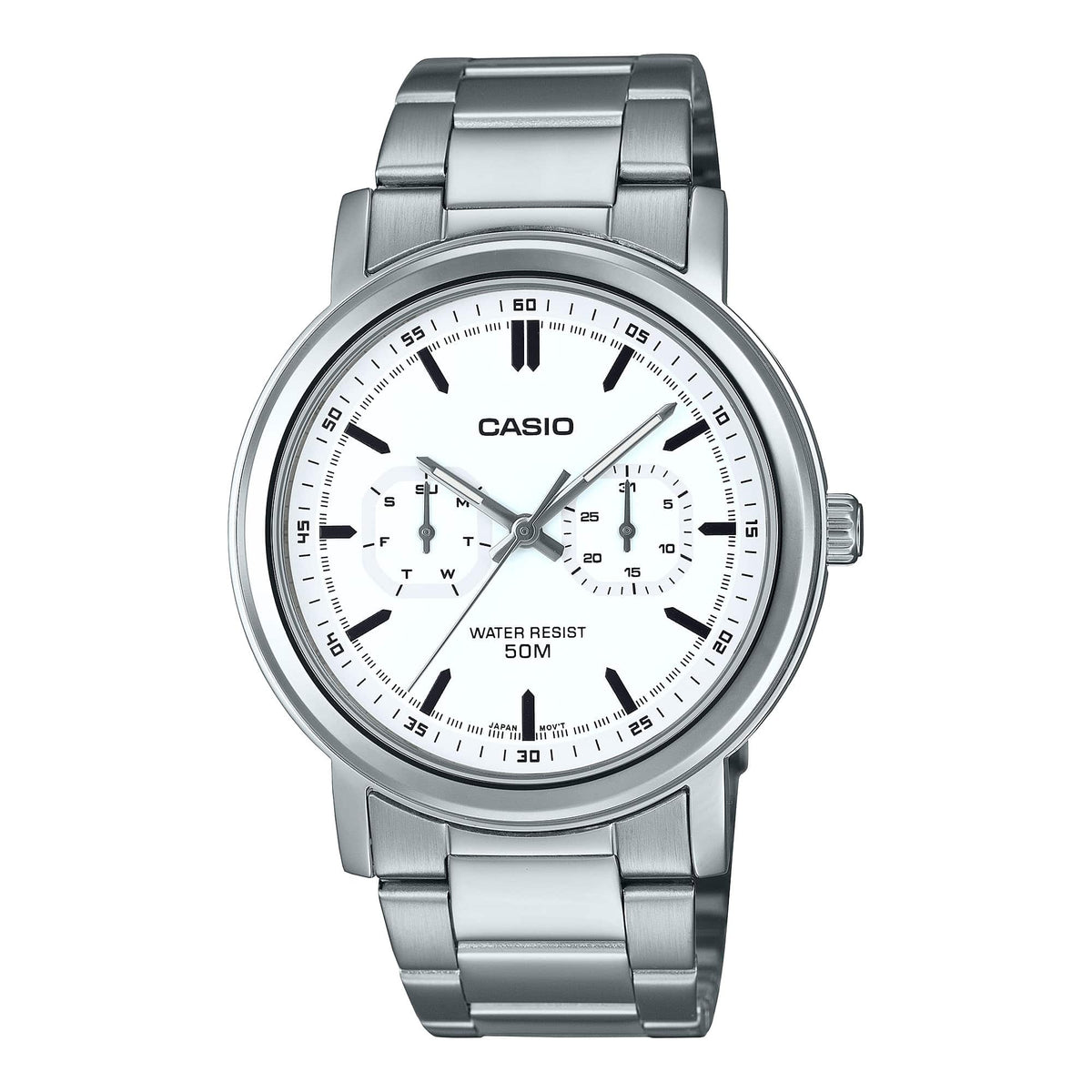 Casio Análogo para Hombre con Pulsera de Metal inoxidable – MTP-E335D-7EV