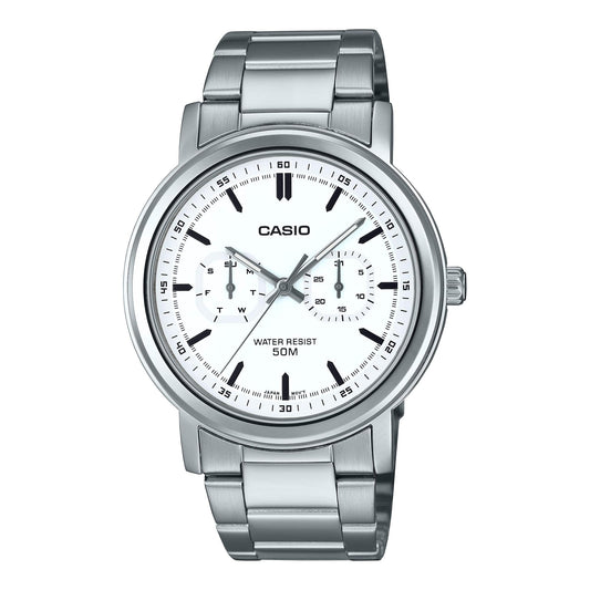 Casio Análogo para Hombre con Pulsera de Metal inoxidable – MTP-E335D-7EV