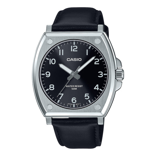 Casio para caballero pulsera de cuero – MTP-E730L-1AV