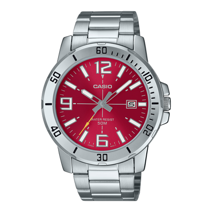 Casio de hombre pulsera de metal – MTP-VD01D-4BV