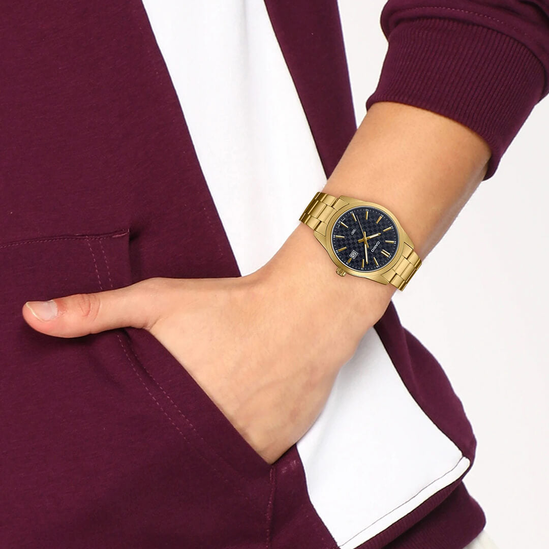 Casio de hombre correa de metal – MTP-VD03G-1A