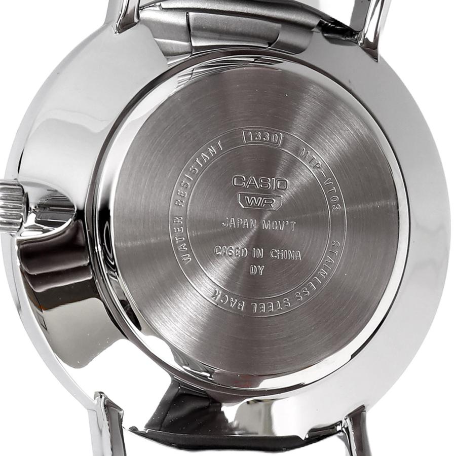Casio de hombre pulsera de piel – MTP-VT03BL-7B