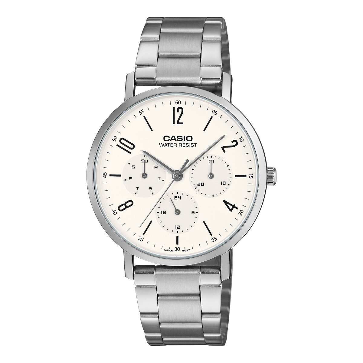 Casio Classic de caballero pulsera de acero inoxidable – MTP-VT06D-7B