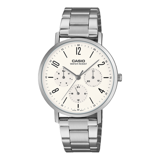 Casio Classic de caballero pulsera de acero inoxidable – MTP-VT06D-7B