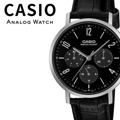 Casio Classic de hombre correa de piel – MTP-VT06L-1B