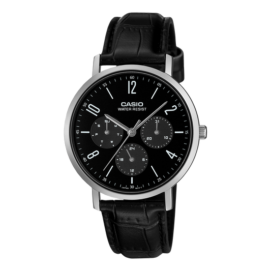 Casio Classic de hombre correa de piel – MTP-VT06L-1B