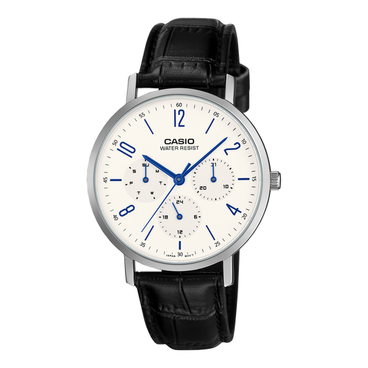 Casio Classic de hombre banda de cuero – MTP-VT06L-7B