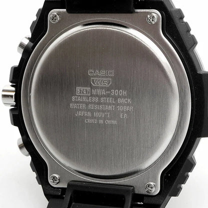 Casio de hombre pulsera de caucho – MWA-300H-1AV