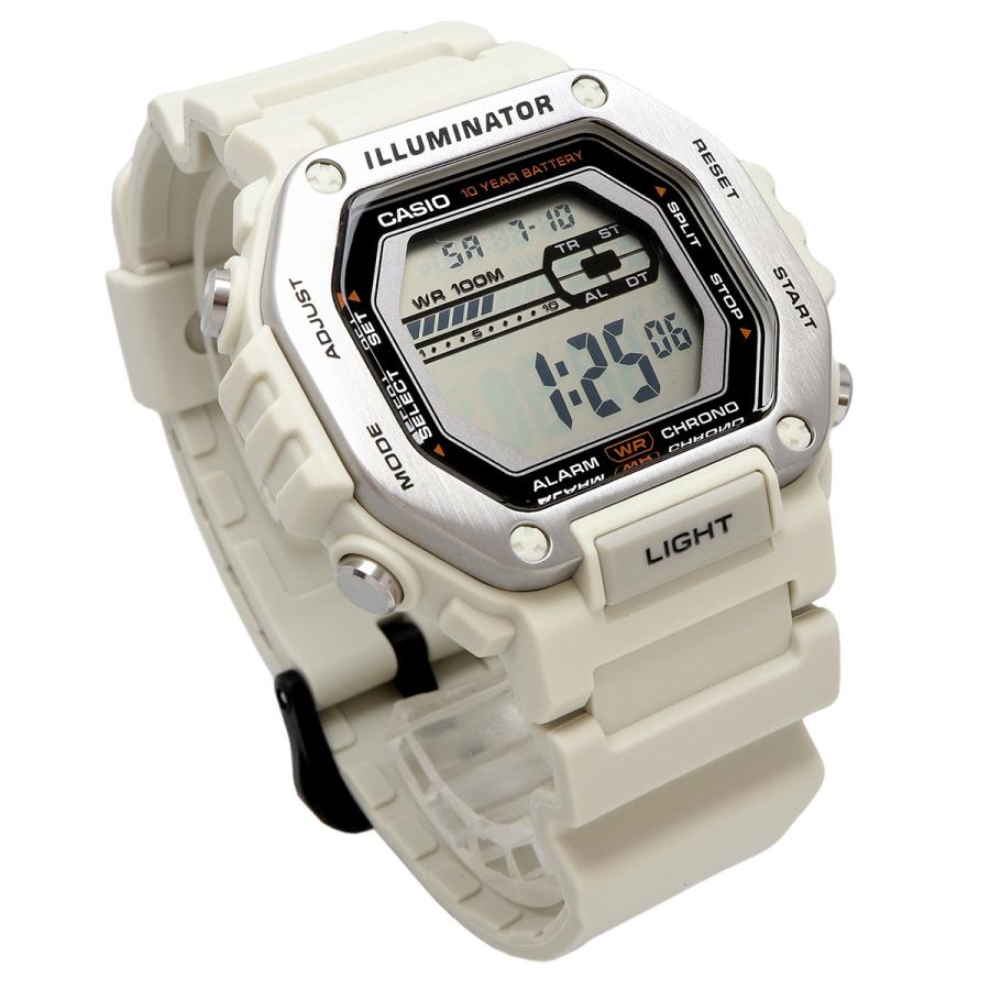Casio Digital Illuminator para Caballero con Correa de Caucho y 10 Años de Batería – MWD-110H-8AV
