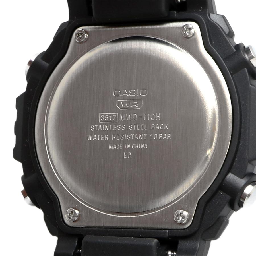 Casio Digital Illuminator para Caballero con Correa de Caucho y 10 Años de Batería – MWD-110H-8AV