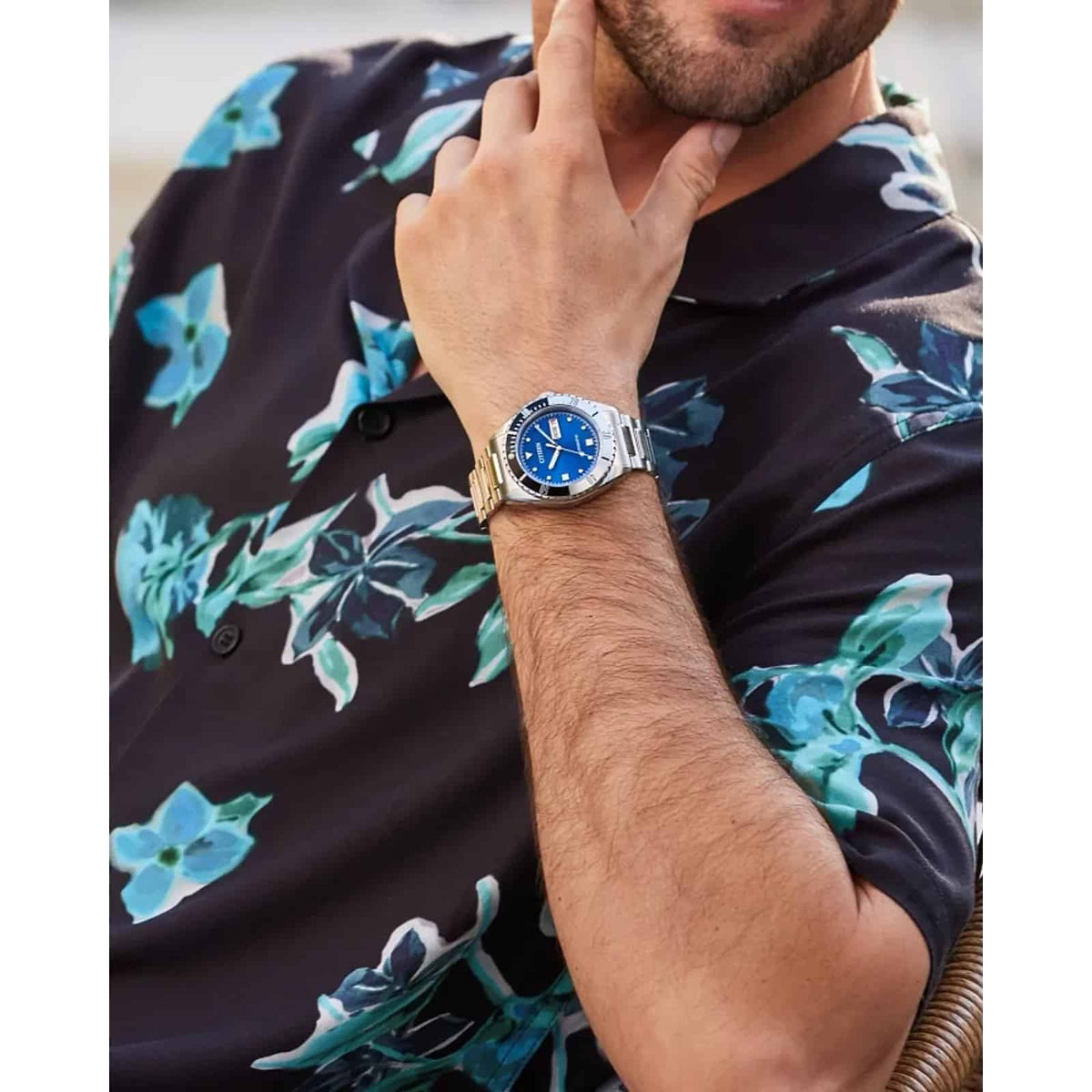 Citizen Sport de hombre correa de metal – NH7530-52M