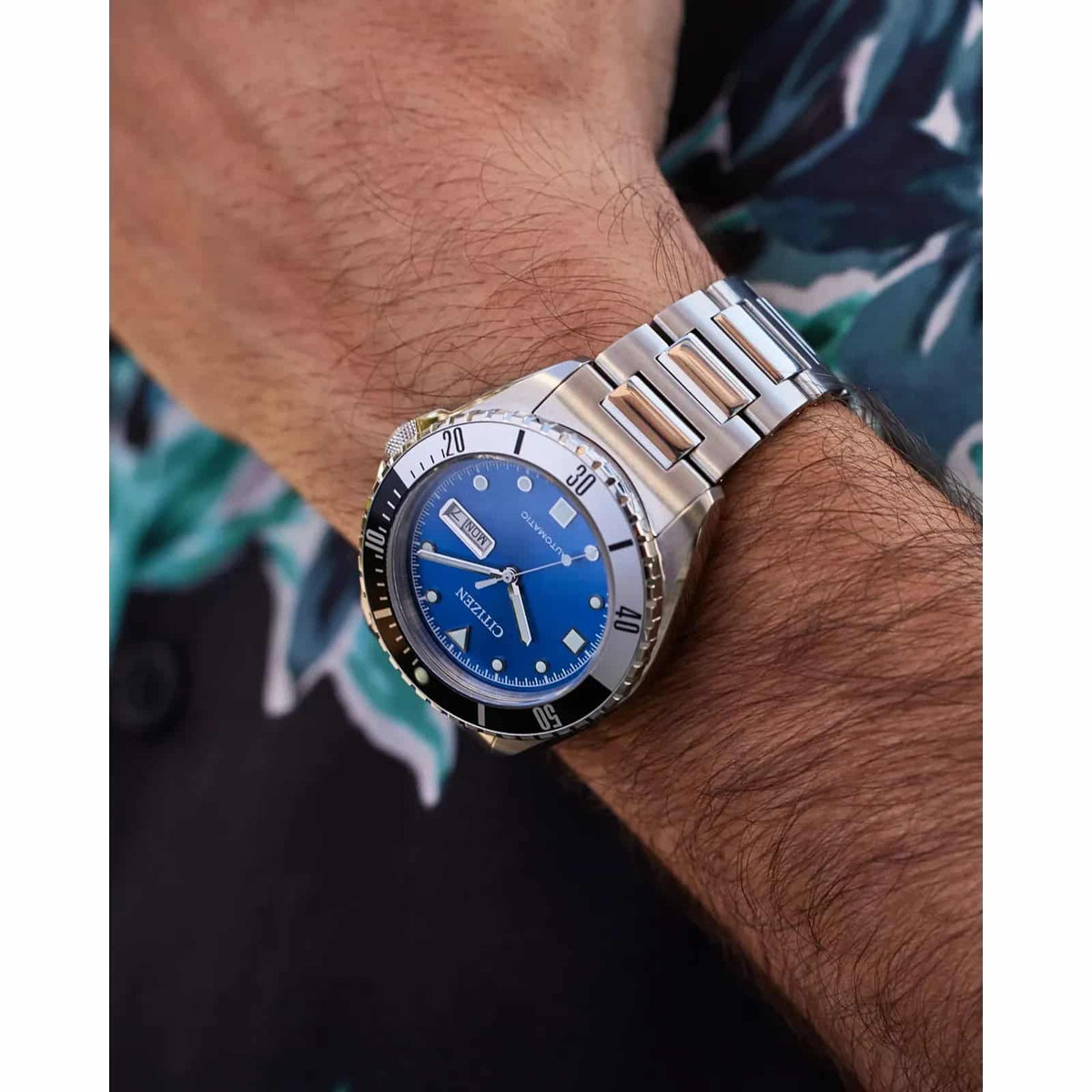 Citizen Sport de hombre correa de metal – NH7530-52M