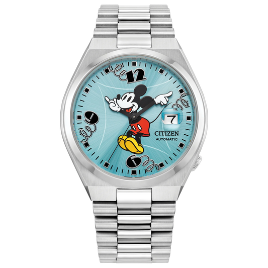 Citizen Tsuyosa Mickey Mouse de hombre pulsera de metal – NJ0156-50L
