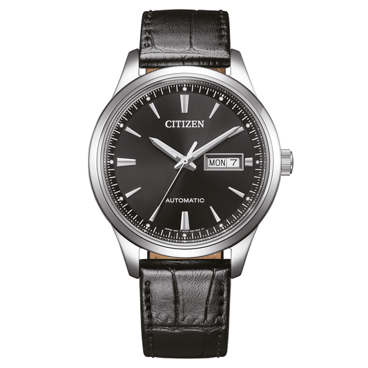 Citizen de automático de hombre pulsera de cuero – NY4058-01E