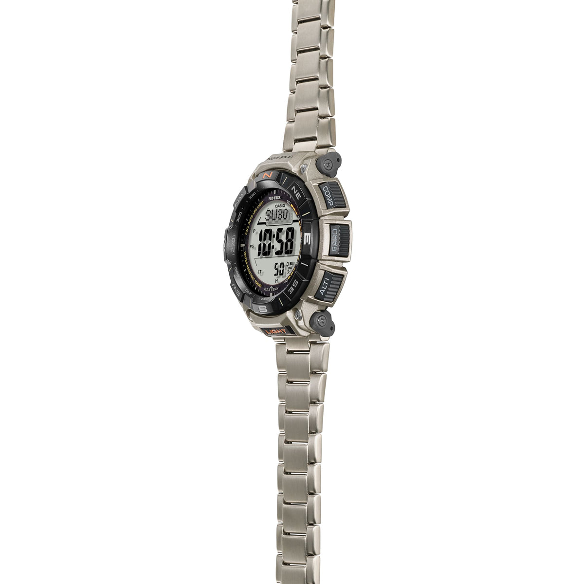 Casio Pro Trek de hombre correa de acero inoxidable digital – PRG-340T-7