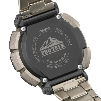 Casio Pro Trek de hombre correa de acero inoxidable digital – PRG-340T-7