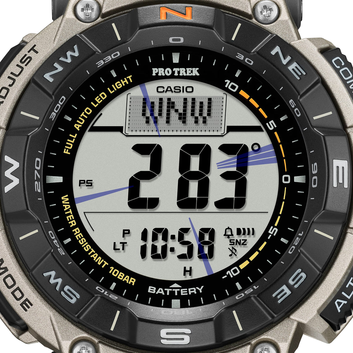 Casio Pro Trek de hombre correa de acero inoxidable digital – PRG-340T-7