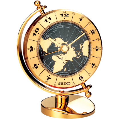 Despertador de mesa Seiko Mapa Mundi – QHG106