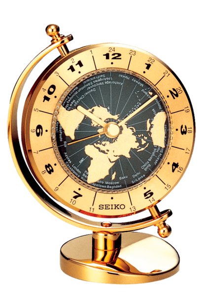 Despertador de mesa Seiko Mapa Mundi – QHG106