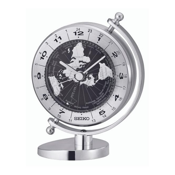 Despertador de mesa Seiko Mapa Mundi – QHG106