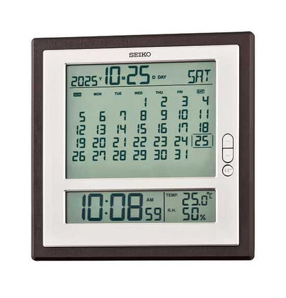Despertador Seiko Digital LCD Calendario Mensual – QHL100