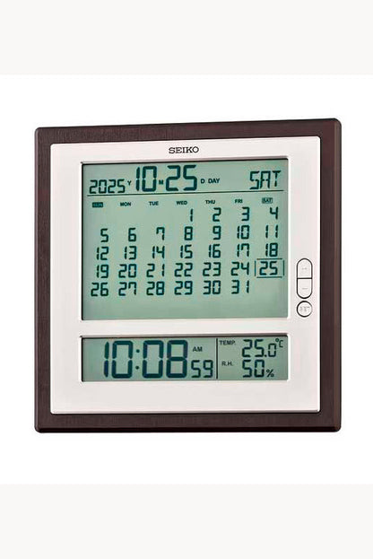 Despertador Seiko Digital LCD Calendario Mensual – QHL100
