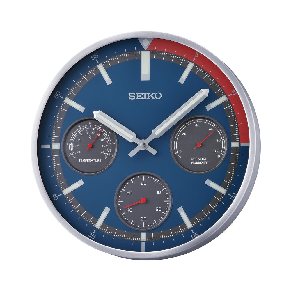 Seiko de pared analógico con Termohigrómetro