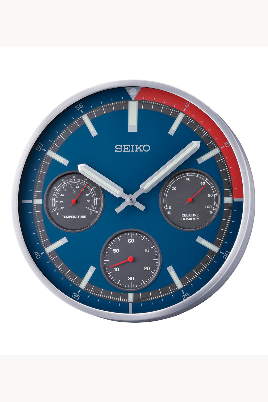 Seiko de pared analógico con Termohigrómetro