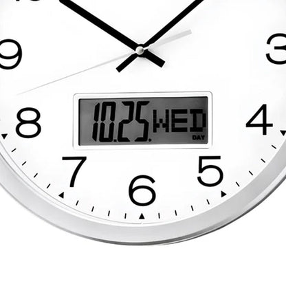 Seiko de pared analógico con calendario LCD – QXL007