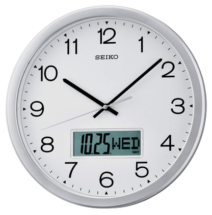 Seiko de pared analógico con calendario LCD – QXL007