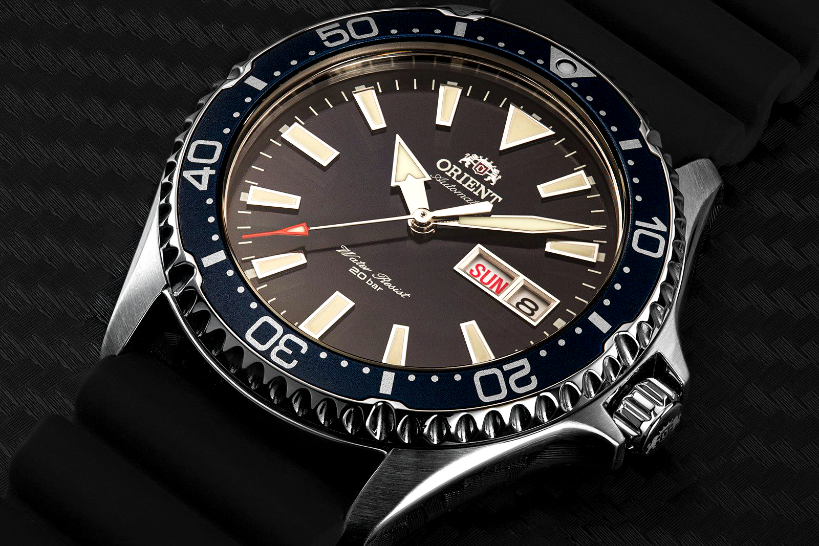 Orient Automático Kamasu De Hombre Banda de Caucho – RA-AA0006L