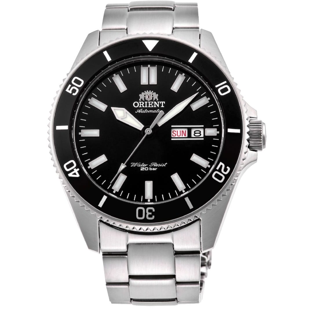 Orient KamasuMako Análogo para Caballero Pulsera de Acero Inoxidable – RA-AA0008B