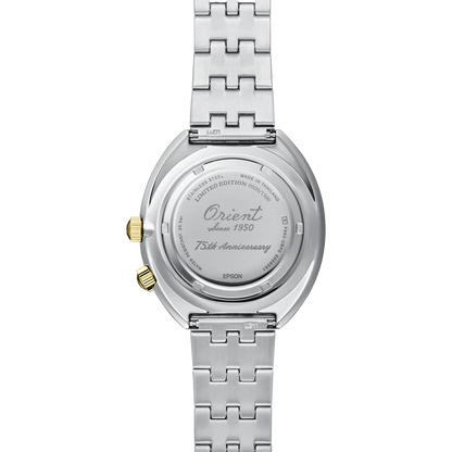 RA-AA0E08Y Reloj Orient de hombre pulsera de metal World Map 75th Aniversario
