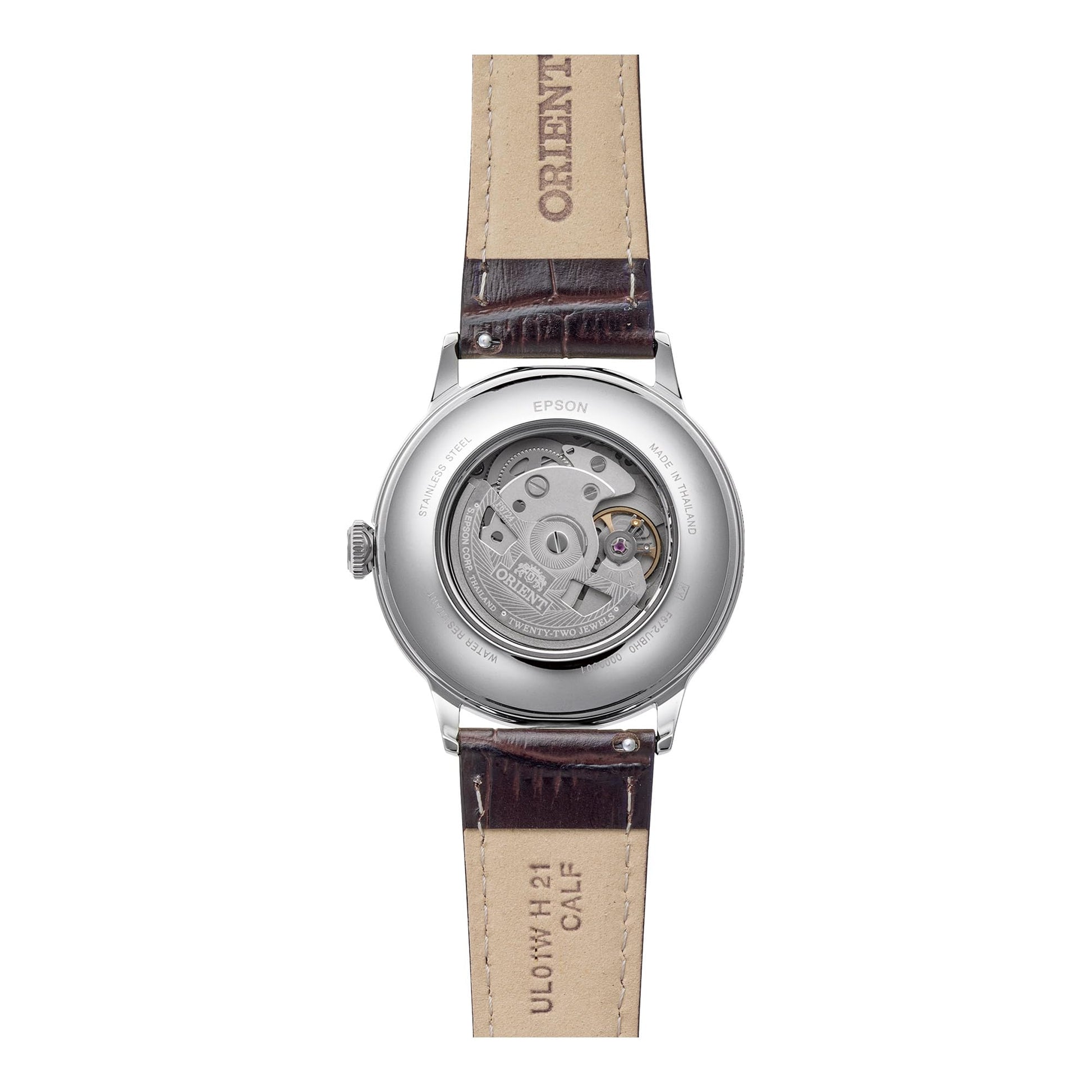 RA-AC0033Y Reloj Orient Bambino de hombre banda de piel