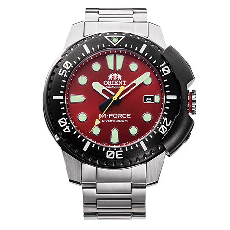 Orient M-Force para caballero pulsera de metal – RA-AC0L02R