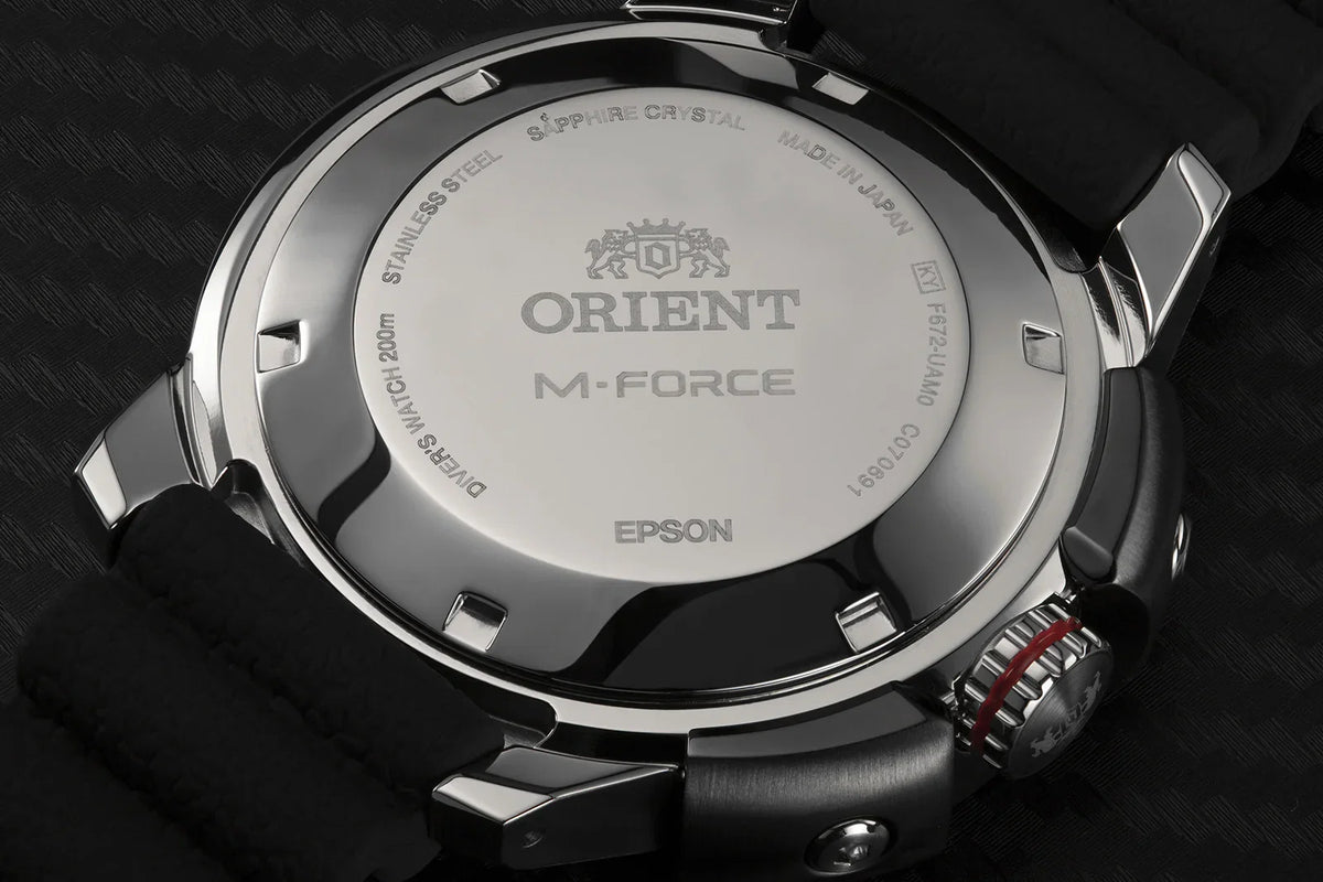 Orient M-Force de caballero pulsera de resina – RA-AC0L04L