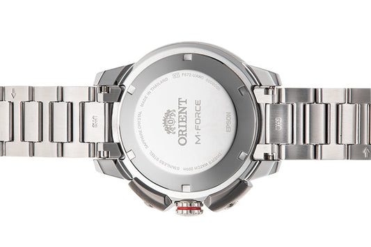Orient ;M-Force de hombre correa de acero inoxdable – RA-AC0L07L