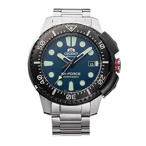 Orient ;M-Force de hombre correa de acero inoxdable – RA-AC0L07L