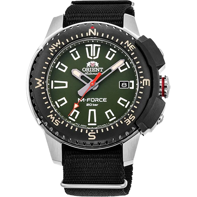 Orient M-Force para caballero pulsera tela – RA-AC0N03E
