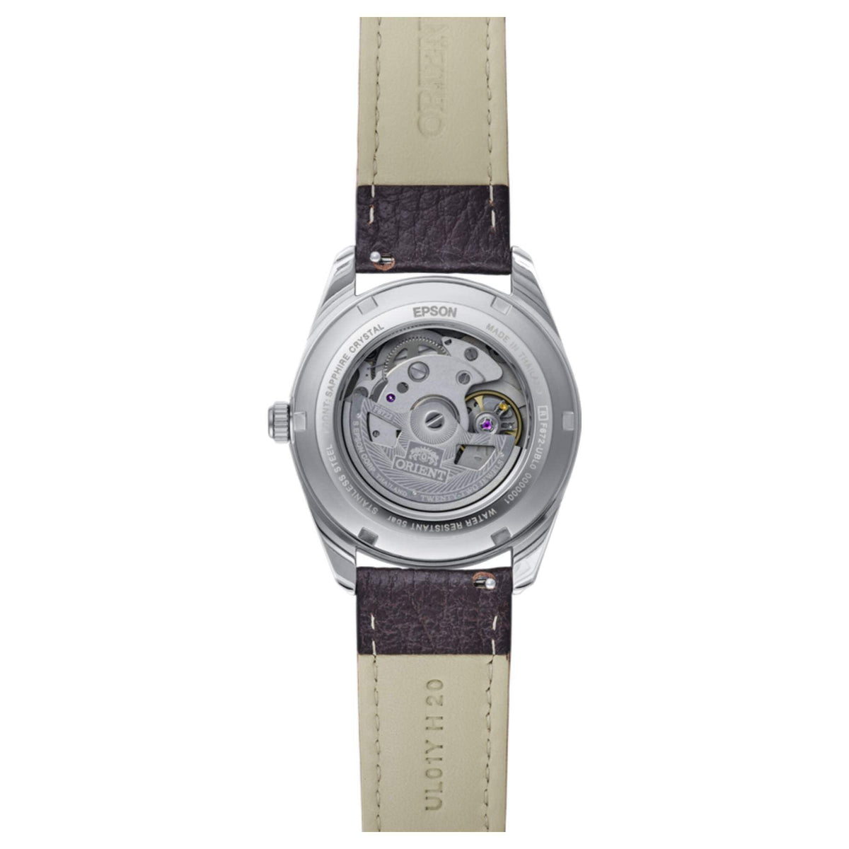 Orient Stretto Date de hombre banda de piel – RA-AC0R03Y
