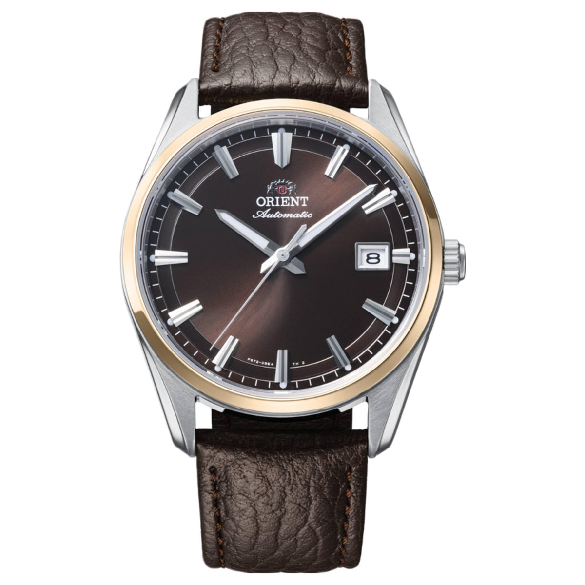Orient Stretto Date de hombre banda de piel – RA-AC0R03Y