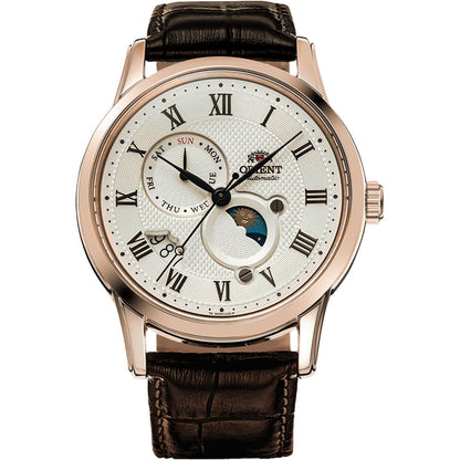 Orient Day & Night de hombre correa de piel – RA-AK0007S