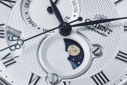 Orient Automático Sun & Moon de caballero pulsera de cuero – RA-AK0008S